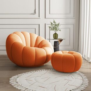 南瓜懒人可躺奶油风可阳台休闲椅沙发椅羊羔绒睡单人沙发卧室沙发