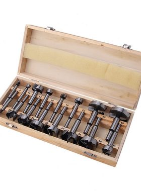 .16件套多齿木工平翼钻木材铰链打孔钻明口钻forstner bit