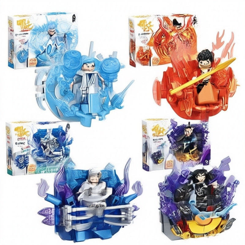 新品53009魔童哪吒2敖丙申公豹敖