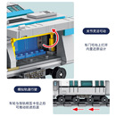 儿童森宝京港地铁火车复古小颗粒拼装 模型玩具积木普通塑料积木