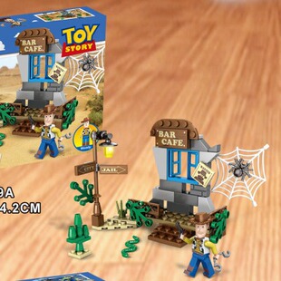 加致779玩具总动员飞机人仔拼装 小颗粒儿童积木玩具男孩袋装