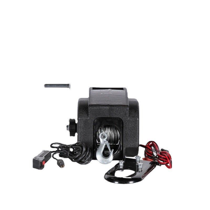 2000磅船用绞盘带钢丝 12VDC 安全电动绞盘 水用游艇用