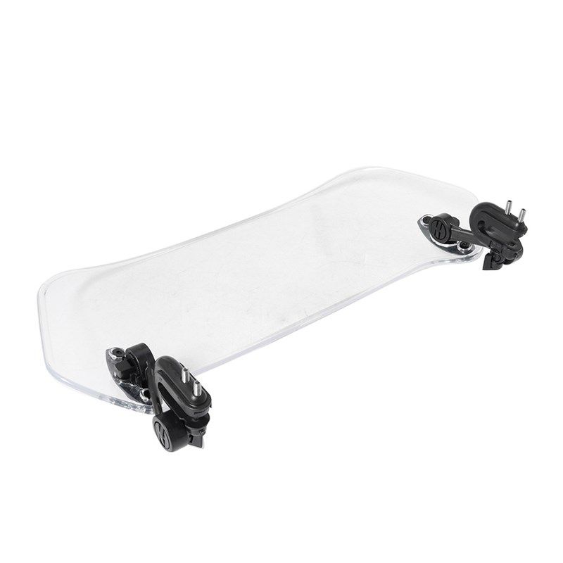 摩托车挡风板小型 前挡风玻璃 可调加高PC挡雨镜 通用改装