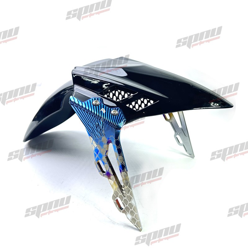 适用CNC分体前挡泥板185以上开档改装小牛九号电动车铝合金支架