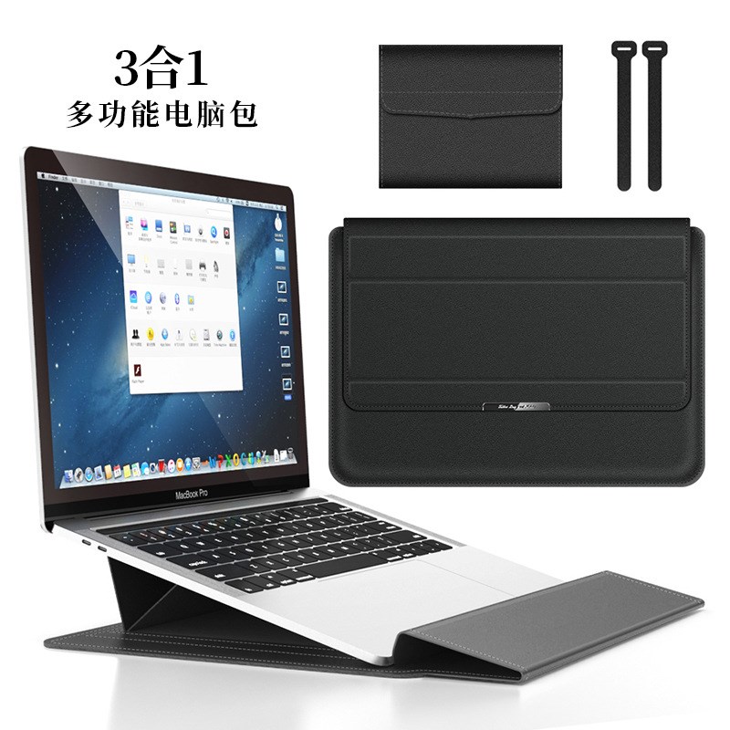 跨境新品16寸内胆包14寸保护套macbookpro13寸电脑包带支架保护套