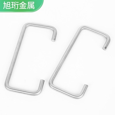 不锈钢方卡 圆棒折弯 J型C型钩子 定 制挂钩 非标螺杆U型杆