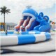 户外移动充气水上乐园室外亲子鲸鱼充气水滑梯儿童游泳池支架水池