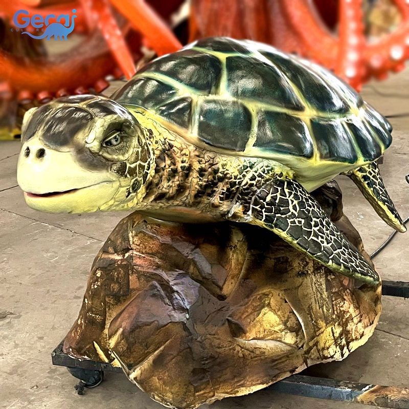 大型仿真海洋动物景区海洋馆主题公园游乐场展览机械海龟动态模型