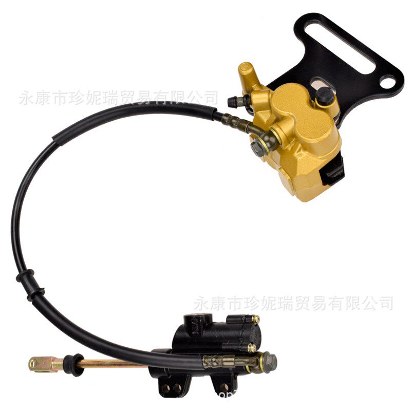 越野摩托车15mm后液压碟刹主缸卡钳脚刹车下泵总成SSR 70-200CC金