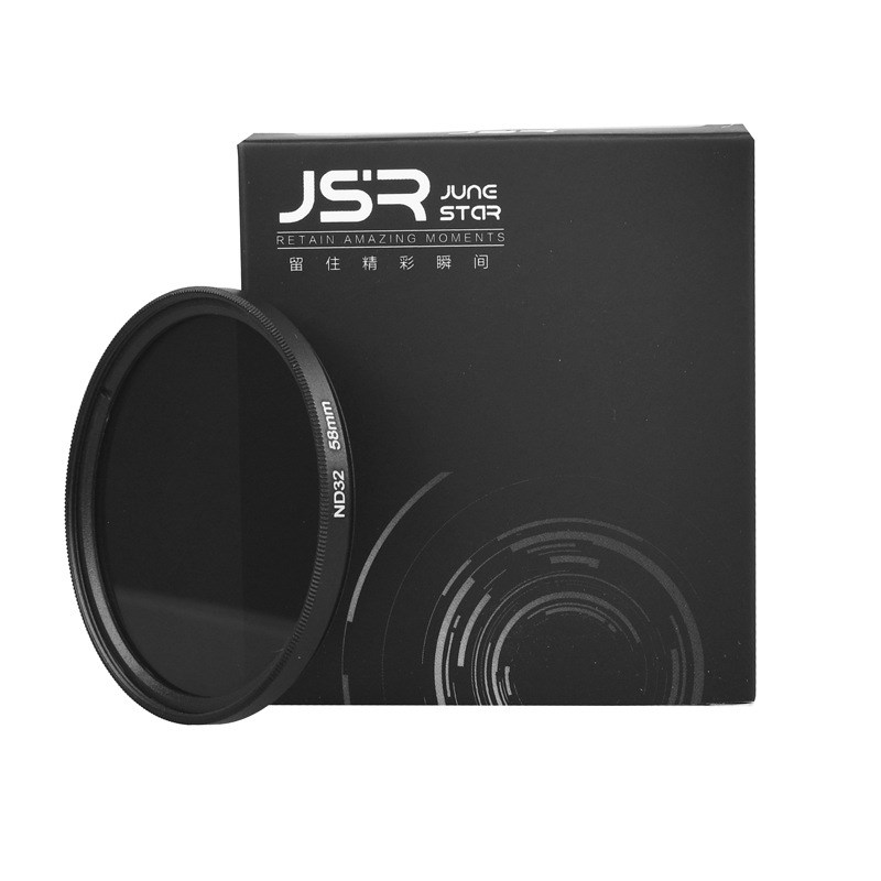 ND32减光镜43 58长时曝光滤镜 72mm 77mm 82mm中灰密度减光镜适用