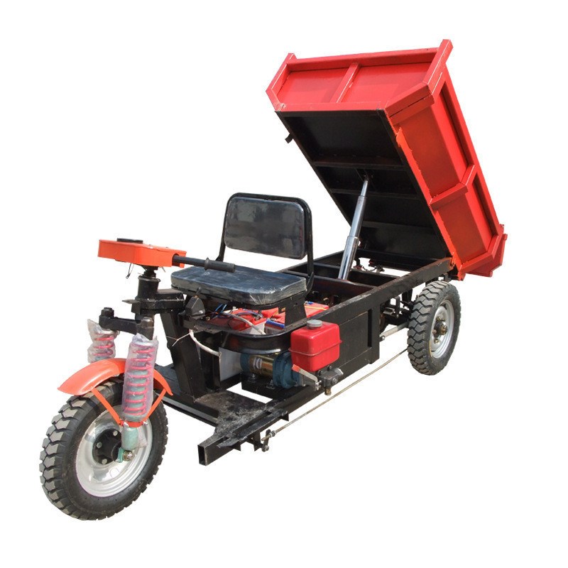 厂内用电动三轮1吨液压自卸车 可定尺寸型翻斗运输搬运三轮车一吨