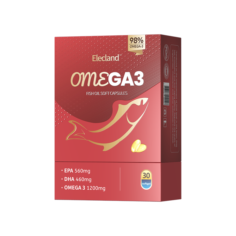 98%纯度Omega3欧米伽深海鱼油软胶囊女生中老年心脑血管鱼肝油DHA