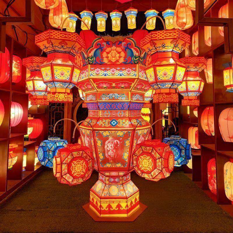 春908元宵节灯笼景区古镇商街文旅亮化装饰传节花统非遗庙灯会会,节庆用品/礼品,花灯,淘宝优惠券,粉丝福利购,淘宝优惠卷