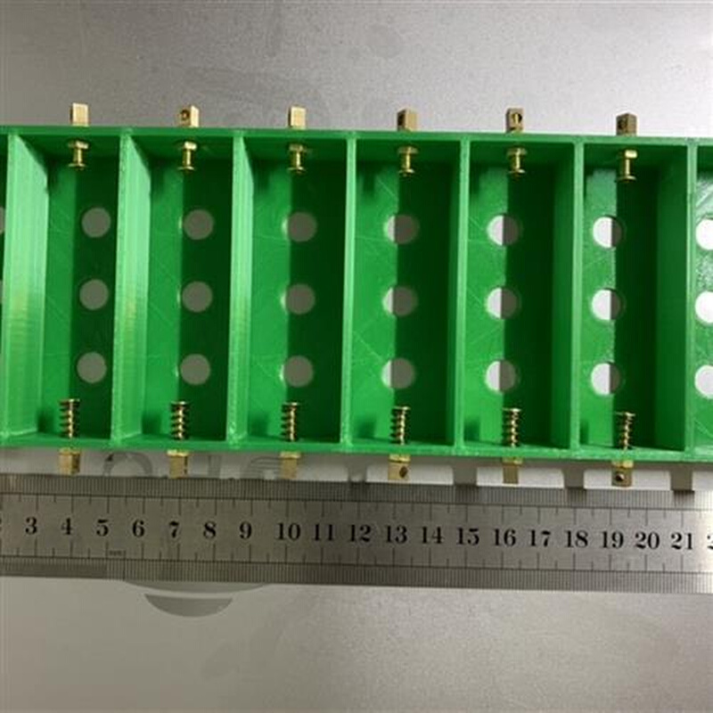 26700纯铜电池盒自由接线可串可并26650平头专用单节12a