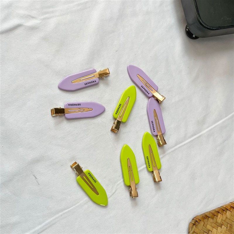 丝芙兰果冻色无痕压夹梳子套装刘海夹侧边夹一字夹无痕夹梳子套装