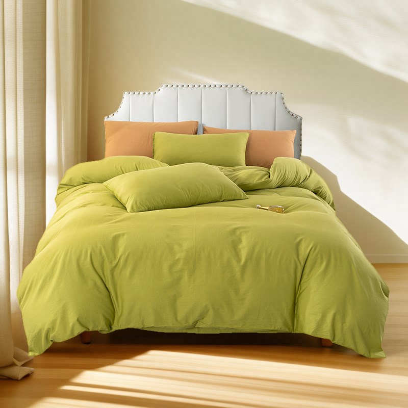 素色床单纯色纯棉四件套床上用品被套炕单全棉学生宿舍三件套单件