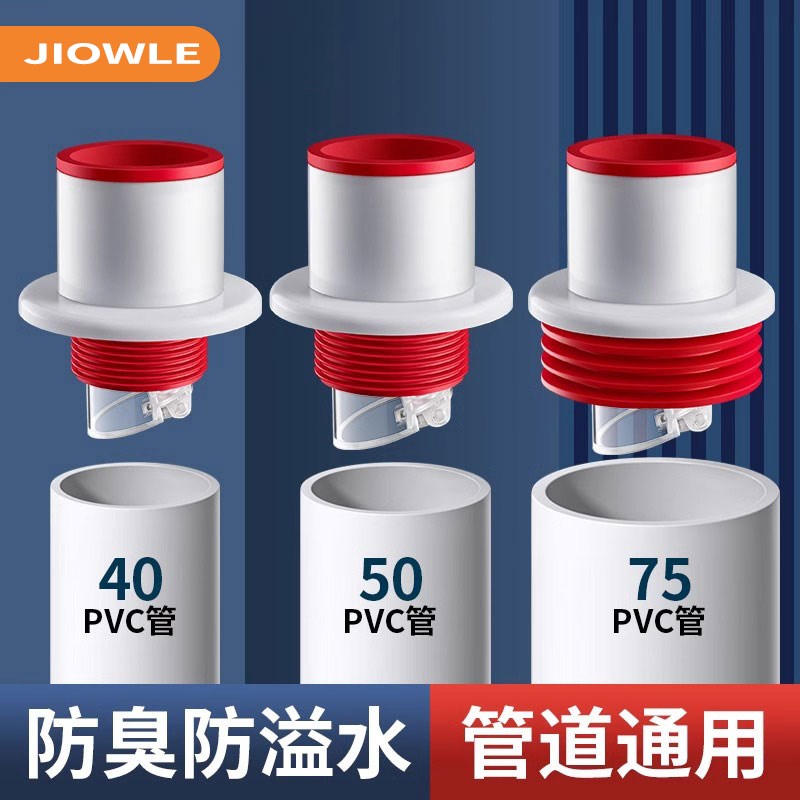 下水管防返臭神器管道防臭密封塞圈卫生间厨房排水管下水道封口盖
