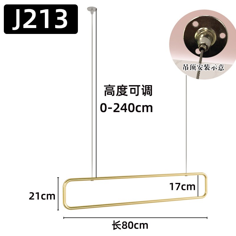 婚纱展示架悬挂吊杆上墙吊架多功能服装货架女装挂衣服架吊环壁挂