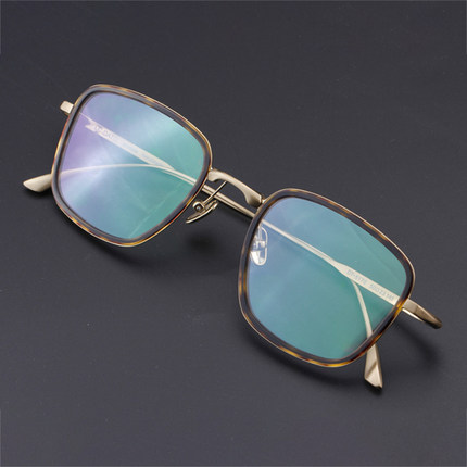 大脸方框眼镜 近视眼镜框男 超轻纯钛眼镜架配近视镜男款大框5170