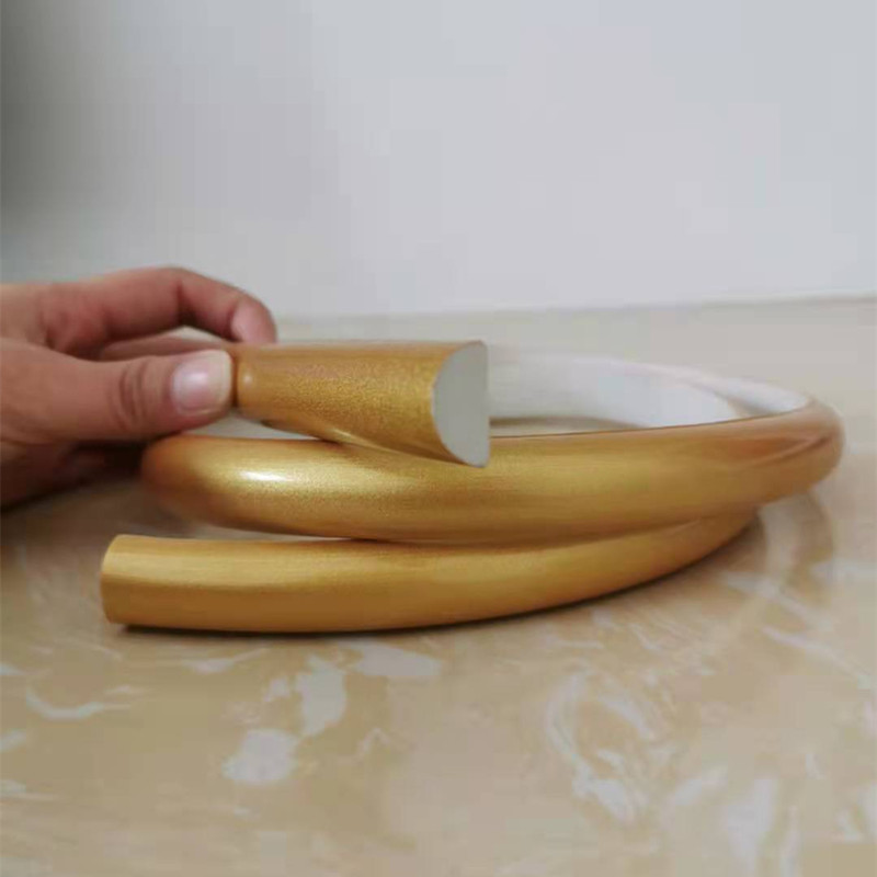 欧式家具移衣柜门装饰半圆麻花pvcF软线条背P景墙弯曲造型边框线