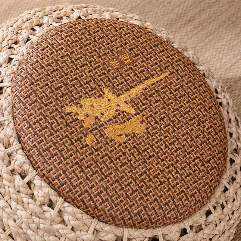 草编蒲团榻榻米坐垫 r飘窗垫子 跪拜加厚禅修X垫打坐拜佛垫