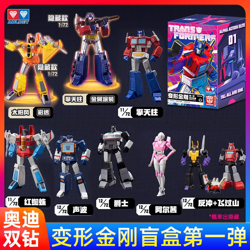 变形金刚手办盲盒正版红蜘蛛声波