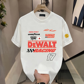 一折专区 DREW SEEW 笑脸休闲风标准版 型不易褪色T恤圆领百搭