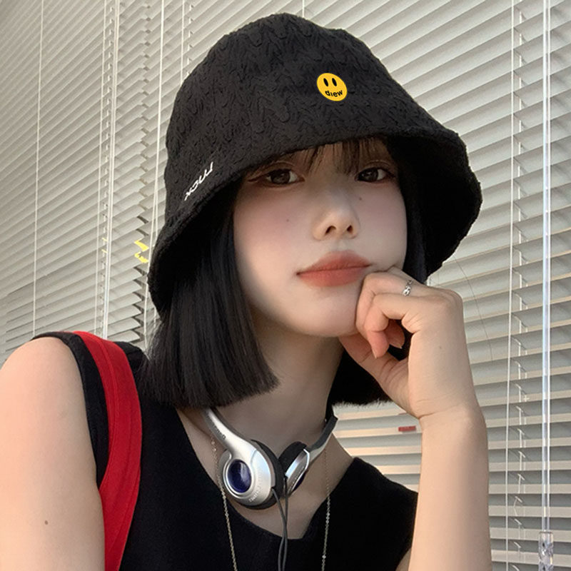 【一折专区】DREW SEEW 笑脸渔夫帽男女通用春夏水桶帽显脸小百搭