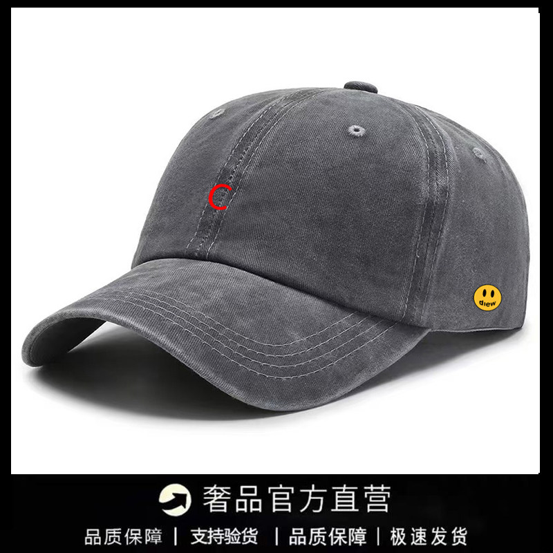 【一折专区】DREW SEEW 笑脸棒球帽男女韩版潮休闲百搭鸭舌帽软顶