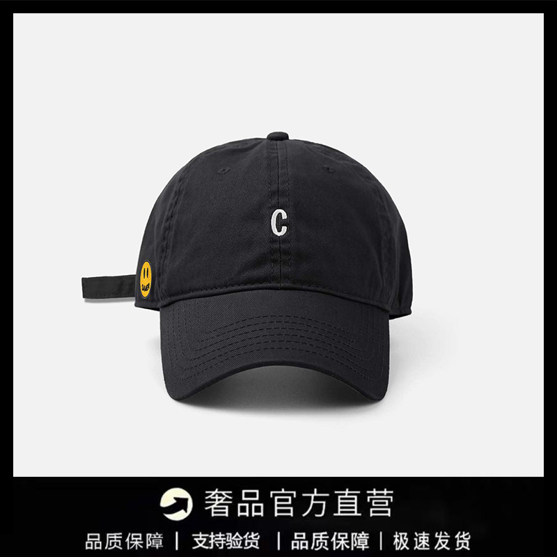 【一折专区】DREW SEEW笑脸刺绣棒球帽子男女秋冬显脸小鸭舌帽潮图片