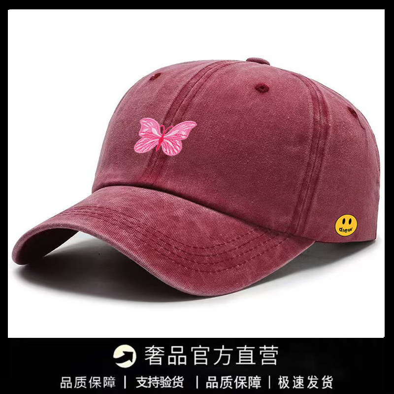 【一折专区】DREW SEEW 笑脸棒球帽显脸小百搭韩版潮牌鸭舌帽防晒