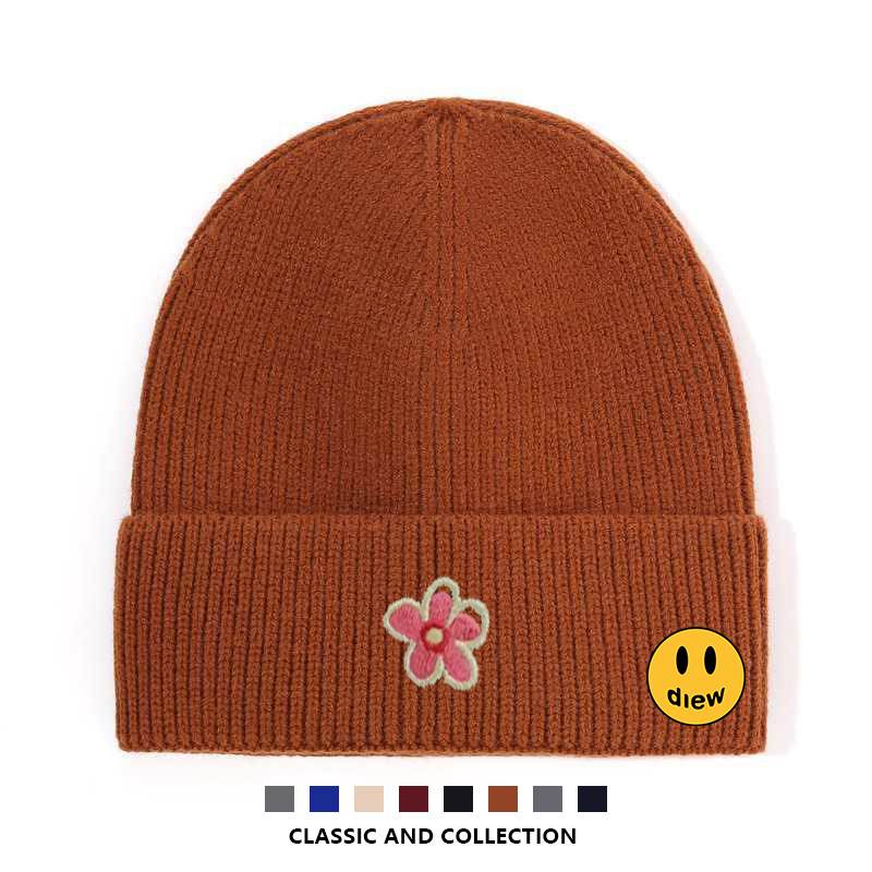 【一折专区】DREW SEEW 笑脸休闲秋冬帽子男女通用防风保暖简约潮