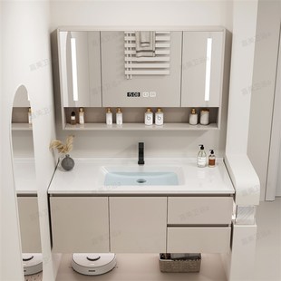 115厘米洗漱台盆 95公分105 定制智能浴室柜陶瓷一体盆65 75CM85