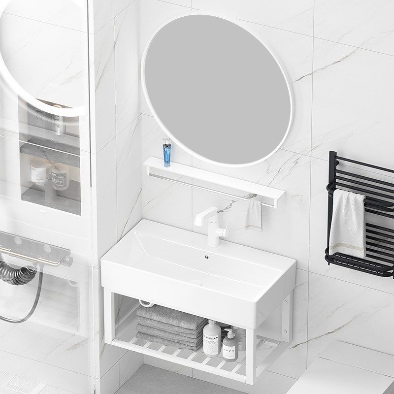 小户型简易不锈钢挂墙式洗手盆支架盆阳台挂墙式洗脸盆卫生间面盆