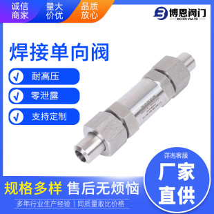 供應BNH61 32直通焊接高壓單向閥零泄漏高壓不銹鋼止回閥