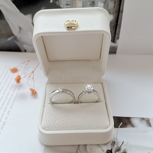 假戒指结婚一对婚礼仪式用男女钻戒活口可调节婚戒求婚纱拍照道具