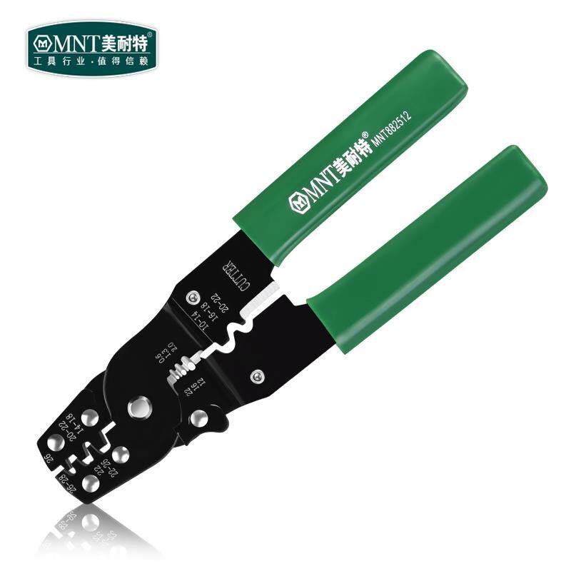 美耐特端子钳铜鼻子压线钳电工剪线D钳剥线钳线鼻子接线端子压接