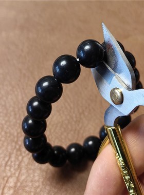 羊脂玉易得,墨玉难求~墨玉籽料手链项链配珠(带)W