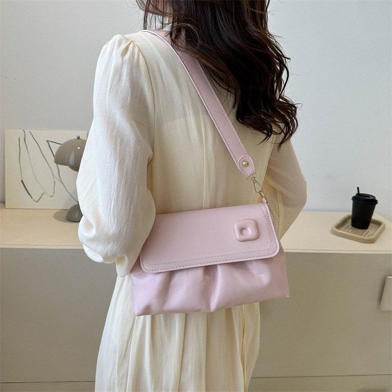 高级感腋下包包女2023夏季新款韩版小众单肩斜挎包质感百搭褶皱包,箱包皮具/热销女包/男包,小方包,淘宝优惠券,粉丝福利购,淘宝优惠卷