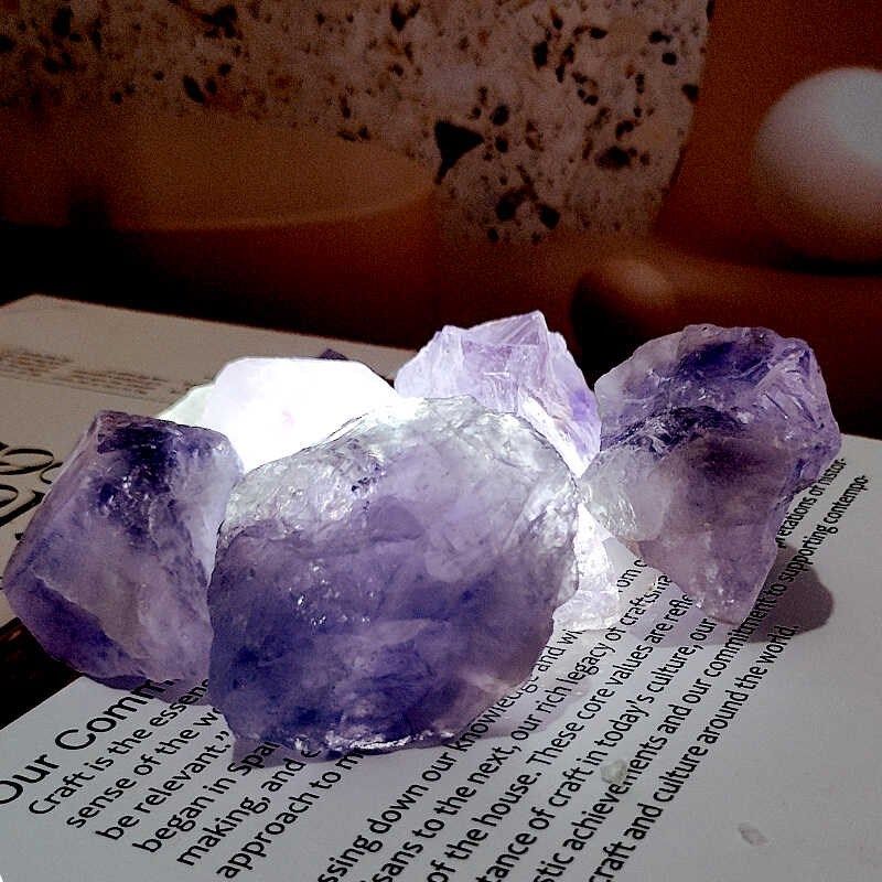 天然水晶原石浅紫水晶矿石毛料香薰扩香花盆鱼缸铺底造景装饰摆件,饰品/流行首饰/时尚饰品新,奇石,淘宝优惠券,粉丝福利购,淘宝优惠卷
