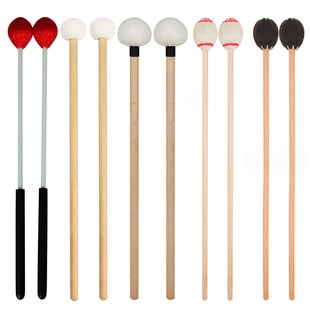 乐器配件专业马林巴槌彩色缠毛线马林巴锤枫木杆木琴敲棒琴锤