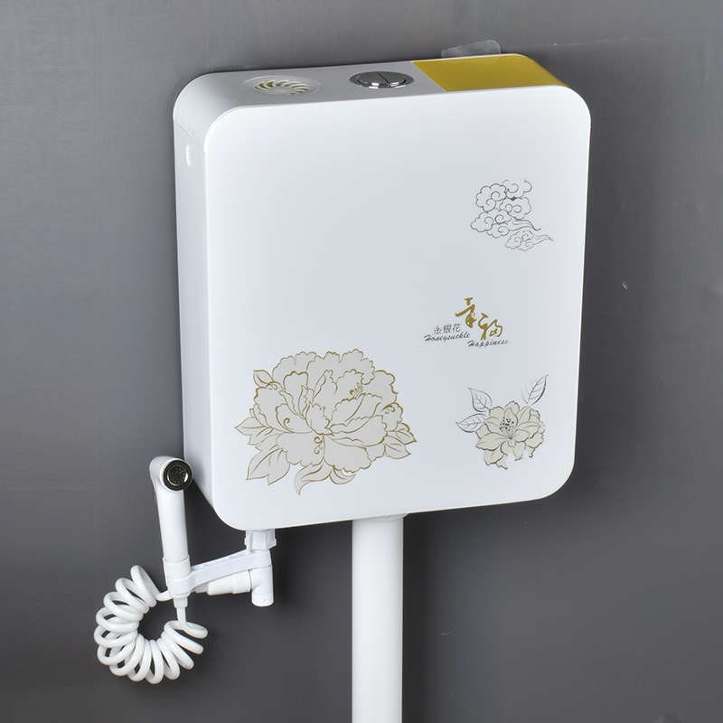 冲水卫生间箱墙h式便器挂便家用蹲水箱加厚厕所马桶蹲坑水箱节能