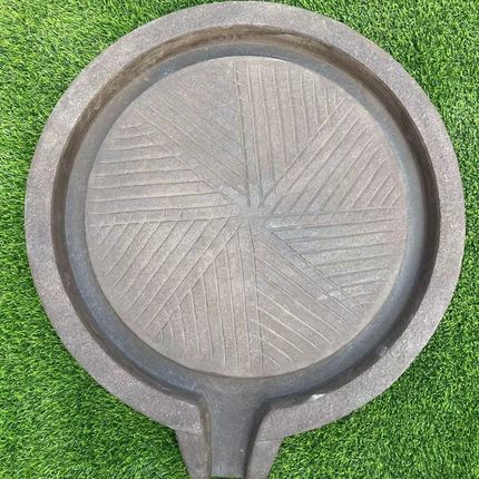 水泥仿石磨茶盘模具 磨盘茶台模具