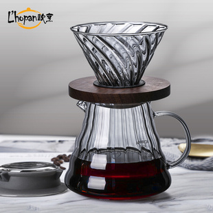 家用咖啡滤杯滴漏过滤杯器具套装 欧烹手冲咖啡壶 分享壶云朵壶