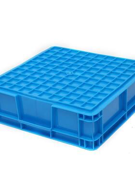 塑料田字SYS格四格周箱转形箱蓝色工具零件收纳盒 厚正方4加格物