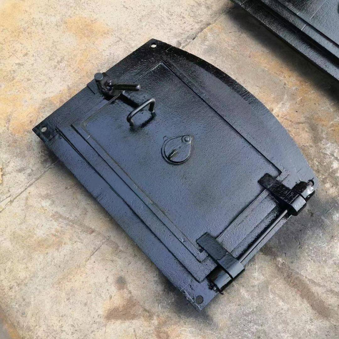 锅炉炉门内径尺寸450X600mm，单开门，对开门，外观尺寸可电议