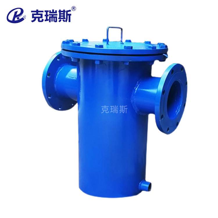 克瑞斯大流量冷却水处理除铁不锈钢过滤器化工篮式过滤器