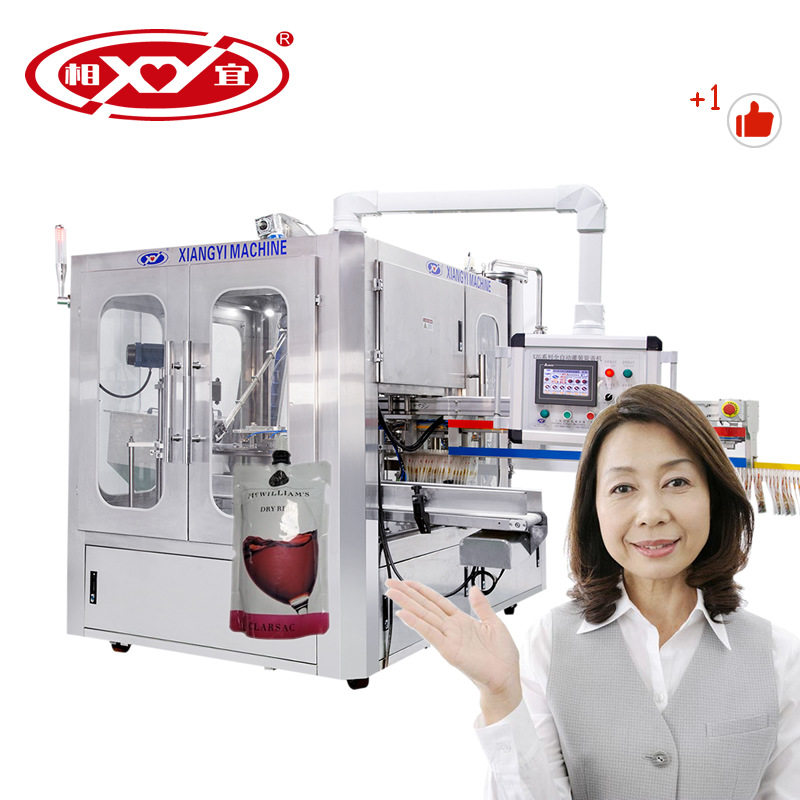自立袋吸嘴灌装旋盖机洗涤用品调味品果汁酸奶豆浆灌装机