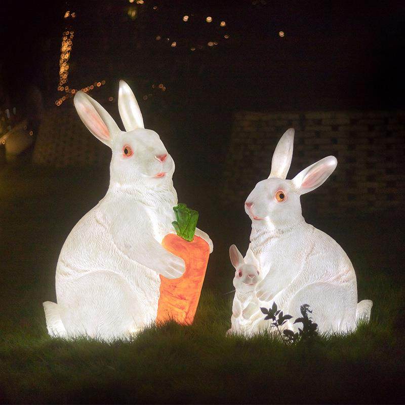 中秋景区发光发光摆件卡通花灯兔年网红创意仿真动物灯兔,3C数码配件,USB灯,淘宝优惠券,粉丝福利购,淘宝优惠卷