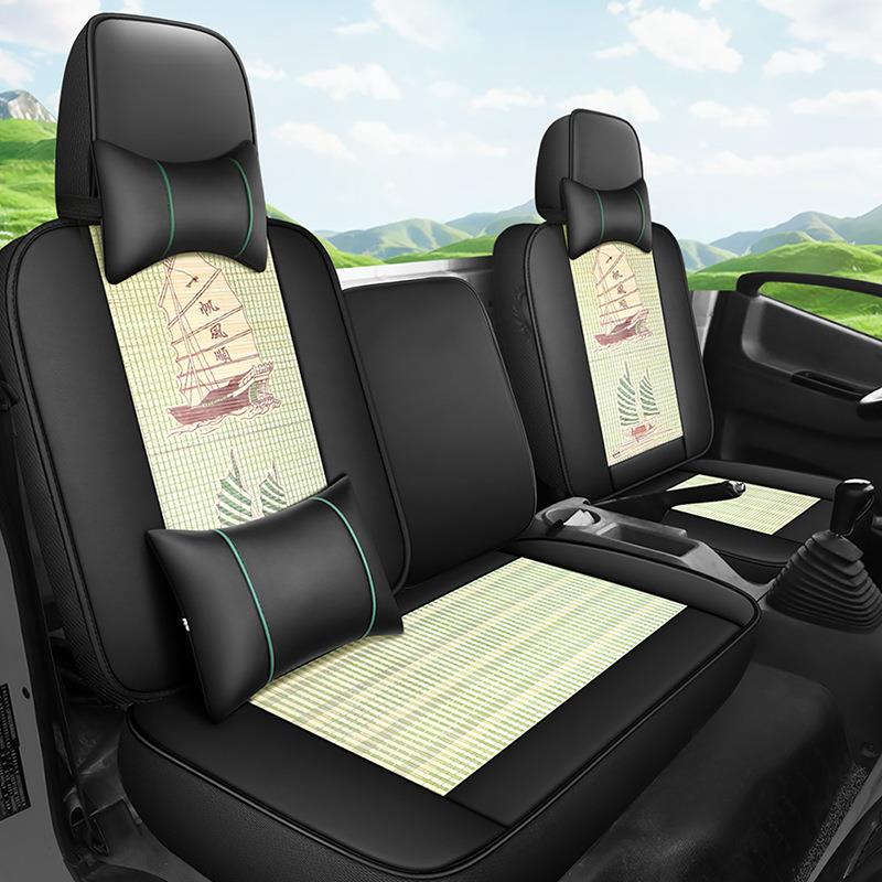 重汽豪沃HOWO轻卡竹片坐垫4.2米统帅悍将豪曼H3货车夏季凉垫座套